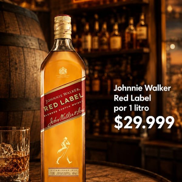 WHISKY JOHNNIE WALKER RED LABEL 1 LT