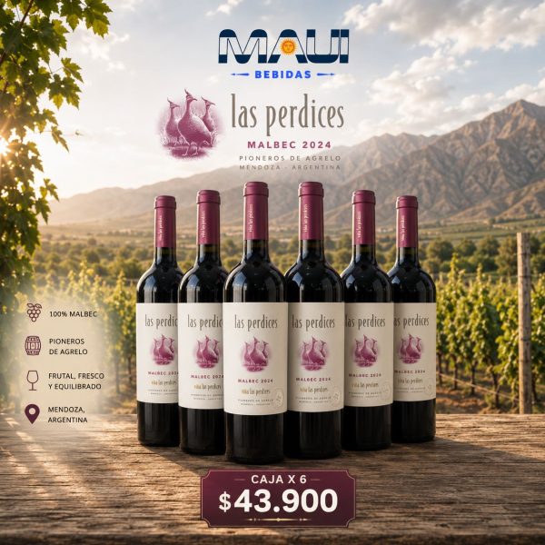 LAS PERDICES MALBEC x 6 U.