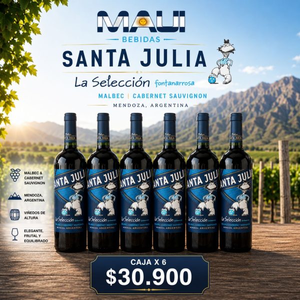 SANTA JULIA SELECCION MALBEC-CABERNET x 6U.