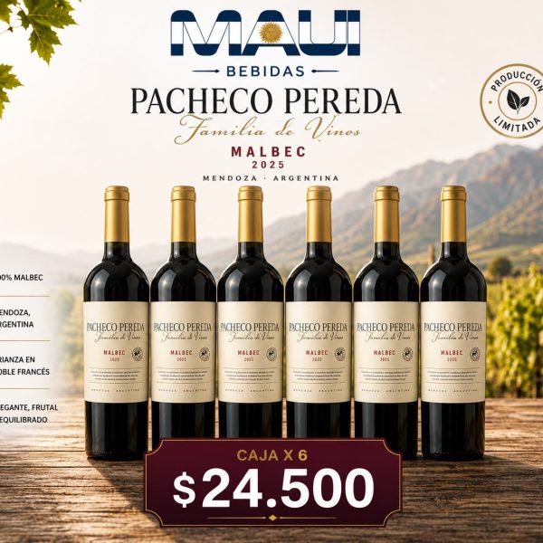 PACHECO PEREDA MALBEC x 6 U.