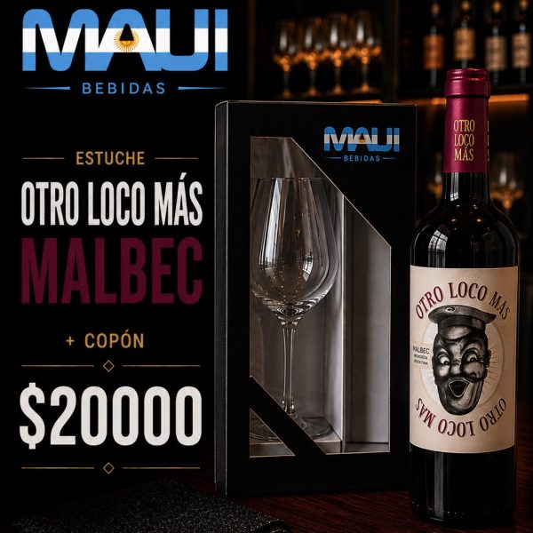 ESTUCHE OTRO LOCO MALBEC + COPON