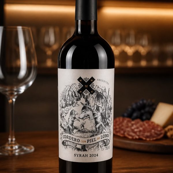 CORDERO CON PIEL DE LOBO SYRAH x 750 CC