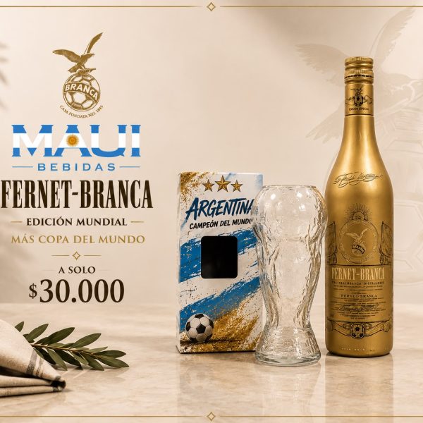 FERNET BRANCA + COPA DEL MUNDO VIDRIO