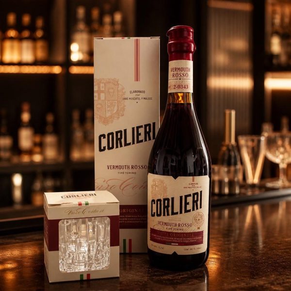 VERMU CORLIERI ESTILO TORINO + VASO DE REGALO x 780 CC