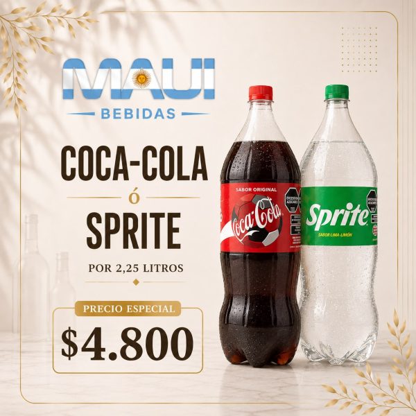 COCA COLA Ó SPRITE x 2.25 LTS
