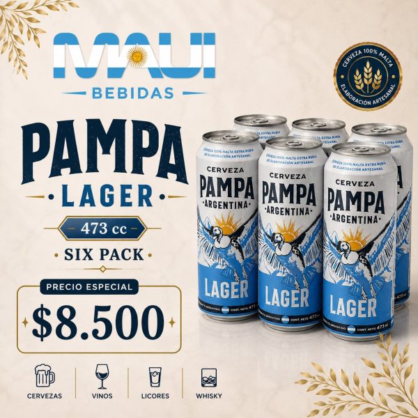 CERV. PAMPA LAGER PACK x 6