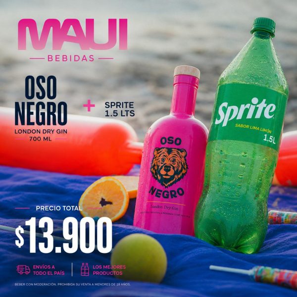 GIN OSO NEGRO PAFF + SPRITE 1.5 LT