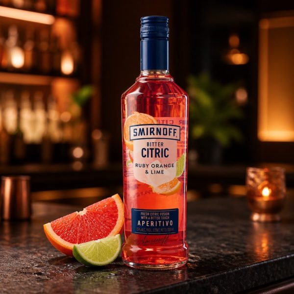 SMIRNOFF BITTER RUBY ORANGE  LIME x 700 CC