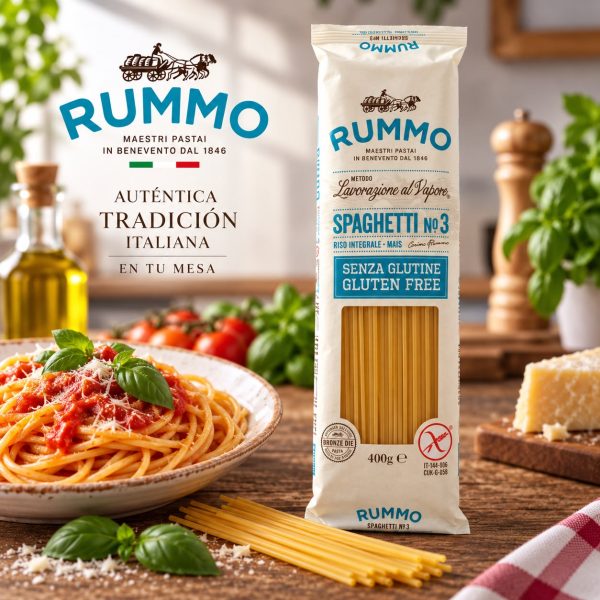 SPAGHETTI N3 SIN GLUTEN x 400 GR RUMMO