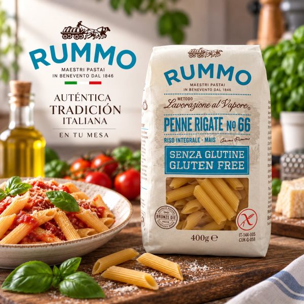 PENNE RIGATE SIN GLUTEN N66 RUMMO