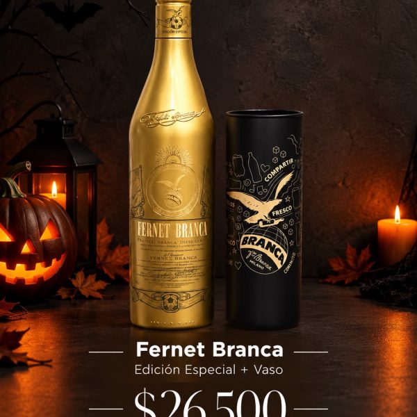 FERNET BRANCA ED. MUNDIAL + VASO BRANCA 450 ML