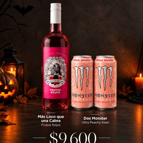MAS LOCO QUE UNA CABRA FRUTOS ROJOS + 2 MONSTER PEACH